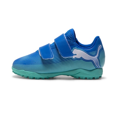 Chuteira Society com Velcro Puma Future 7 Play PS BDP - Infantil - Foto 1