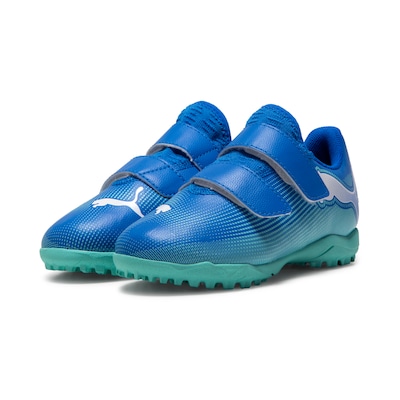 Chuteira Society com Velcro Puma Future 7 Play PS BDP - Infantil - Foto 2