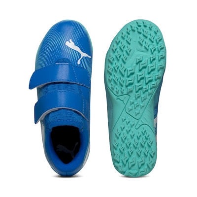 Chuteira Society com Velcro Puma Future 7 Play PS BDP - Infantil - Foto 4