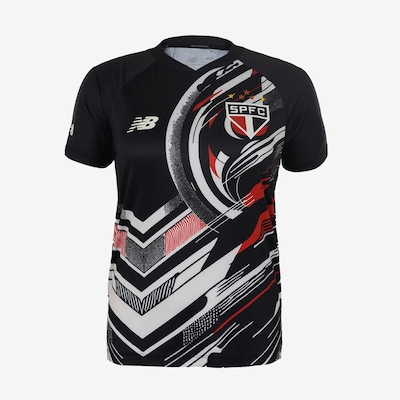 Camisa de Pré Jogo do São Paulo 2025 New Balance - Feminina - Foto 1