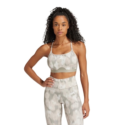 Top Treino Suporte Leve adidas Flower Aeroreact Essentials - Feminino - Foto 1