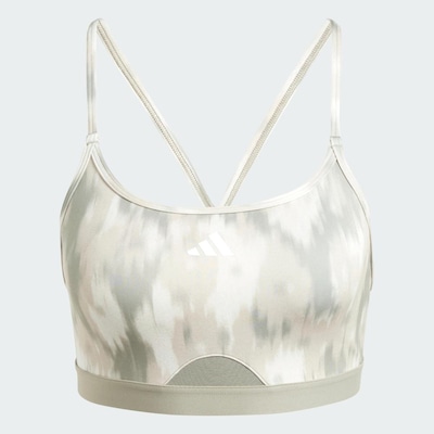 Top Treino Suporte Leve adidas Flower Aeroreact Essentials - Feminino - Foto 2