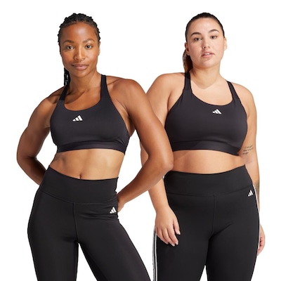 Top de Treino Alto Suporte adidas TLRDREACT - Feminino - Foto 1