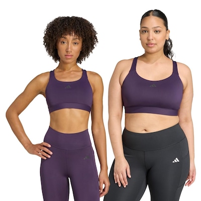 Top de Treino Alto Suporte adidas TLRDREACT - Feminino - Foto 1