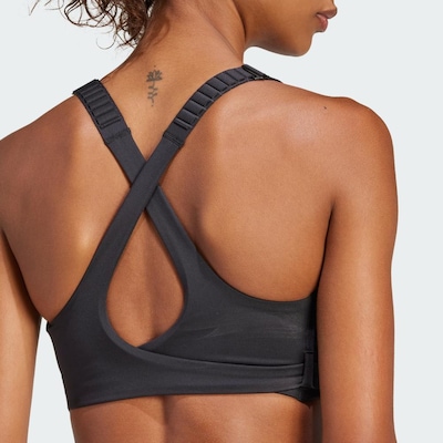 Top Fitness Alto Suporte adidas FastImpact Luxe Run - Feminino - Foto 6