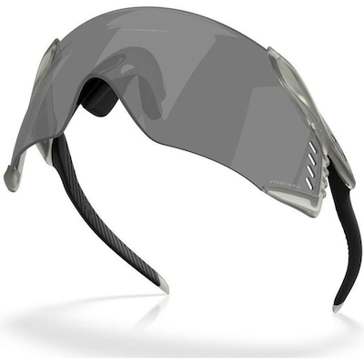 Óculos de Sol Unissex Oakley Matte Grey Ink Prizm Black - Foto 4