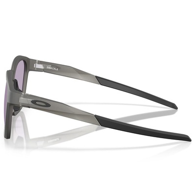 Óculos de Sol Unissex Oakley Shackle Matte Grey Smoke Prizm Slate - Foto 2