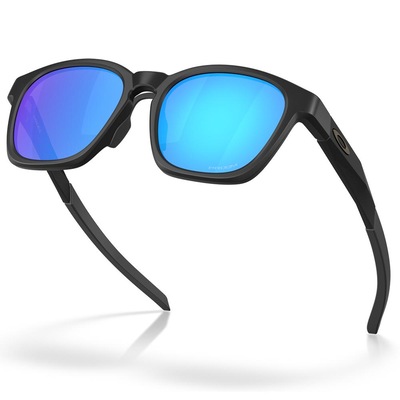 Óculos de Sol Unissex Oakley Shackle Matte Black Prizm Sapphire - Foto 4
