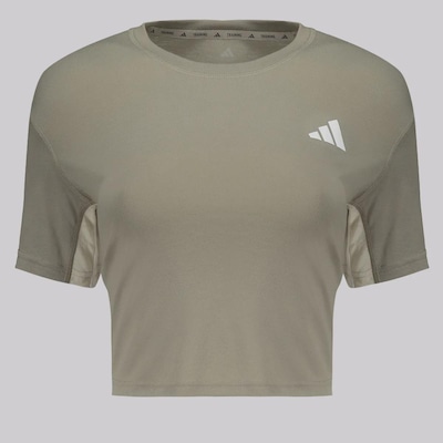 Blusa Cropped adidas Essentials 3 Stripes - Feminina - Foto 1