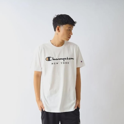 Camiseta Champion Script New York Gt23B 125Sctny - Masculina - Foto 1
