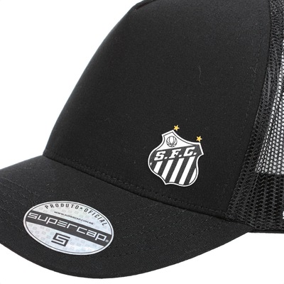 Boné Supercap Santos FC Trucker Aba Curva - Foto 4