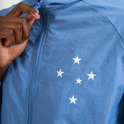 Jaqueta Cruzeiro Corta Vento Towering Azul Braziline - Masculino - Foto 3
