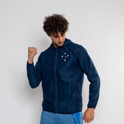 Jaqueta Corta Vento do Cruzeiro Oficial Grandioso Surf Center - Masculina - Foto 2