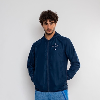 Jaqueta Corta Vento do Cruzeiro Oficial Grandioso Surf Center - Masculina - Foto 4