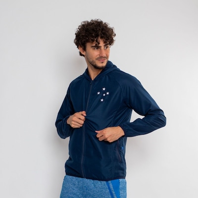 Jaqueta Corta Vento do Cruzeiro Oficial Grandioso Surf Center - Masculina - Foto 5