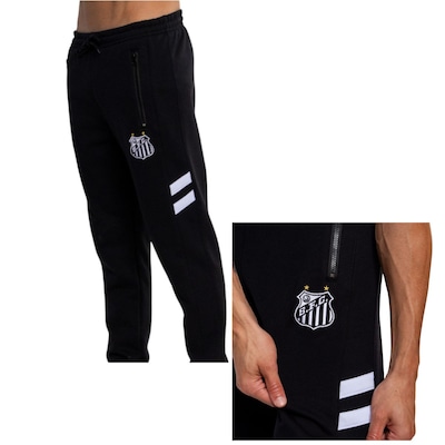 Calça Moletom do Santos Oficial Surf Center Masculina - Foto 6