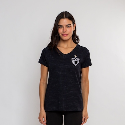 Camiseta Baby Look do Atlético Mineiro Surf Center Oficial Escudo - Feminina - Foto 1