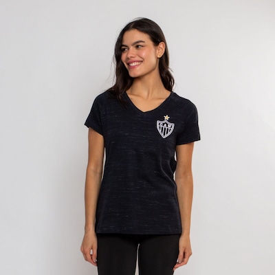Camiseta Baby Look do Atlético Mineiro Surf Center Oficial Escudo - Feminina - Foto 3