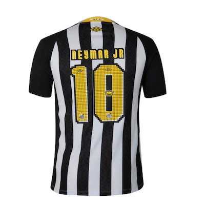Camisa Masculina do Santos Of.2 2025 Torcedor Nº 10 com Nome Umbro - Foto 6
