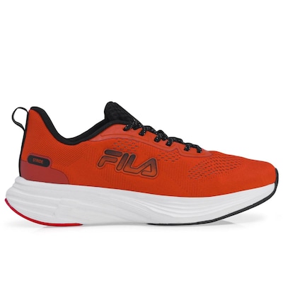 Tênis Fila Stride Laranja Vermelho e Preto - Foto 1