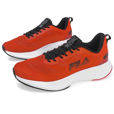 Tênis Fila Stride Laranja Vermelho e Preto - Foto 2