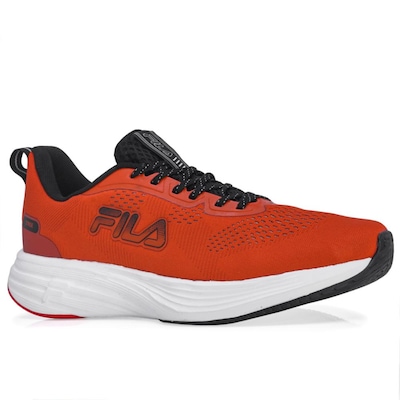 Tênis Fila Stride Laranja Vermelho e Preto - Foto 6