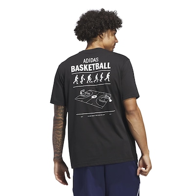 Camiseta adidas Basketball - Masculina - Foto 2