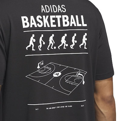 Camiseta adidas Basketball - Masculina - Foto 3