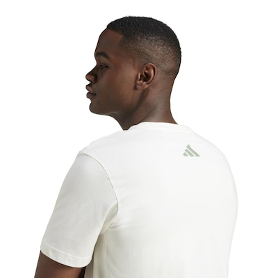 Camiseta adidas Lounge Verbiage Masculina - Foto 4