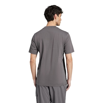 Camiseta Adidas Malha Simples Essentials Três Listras Masculino - Foto 2