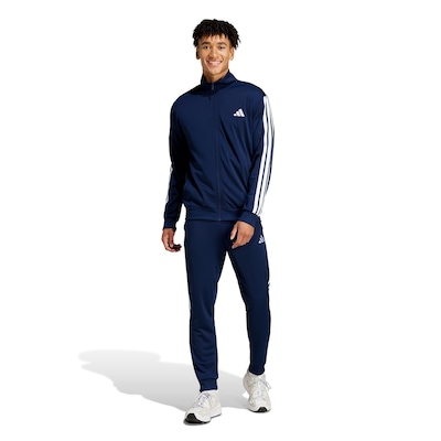 Conjunto Adidas Sportswear Basic Três Listras Tricot  Masculino - Foto 1