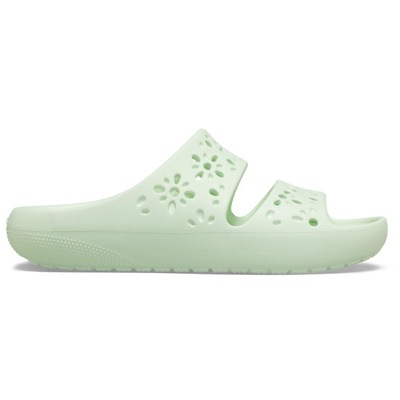 Chinelo crocs classic floral cut out sandal jade tint - Unissex - Foto 1