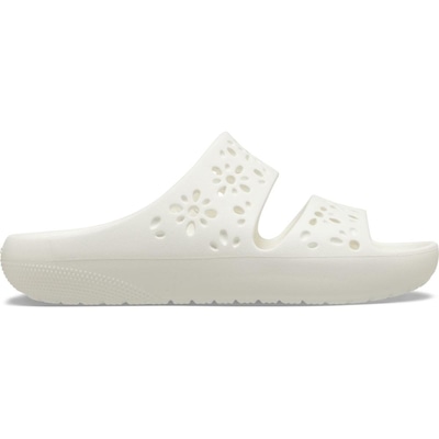 Chinelo crocs classic floral cut out sandal chalk - Adulto - Foto 1