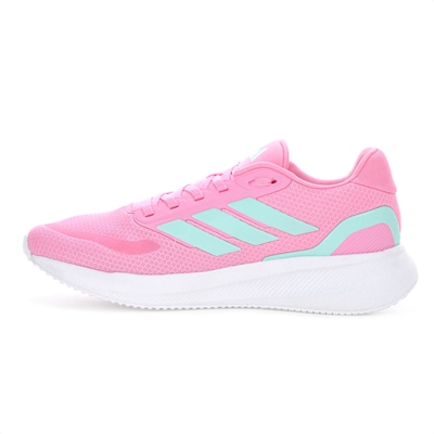 Tênis Adidas Runfalcon 5 Rosa e Verde - Feminino - Foto 2