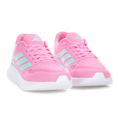 Tênis Adidas Runfalcon 5 Rosa e Verde - Feminino - Foto 3