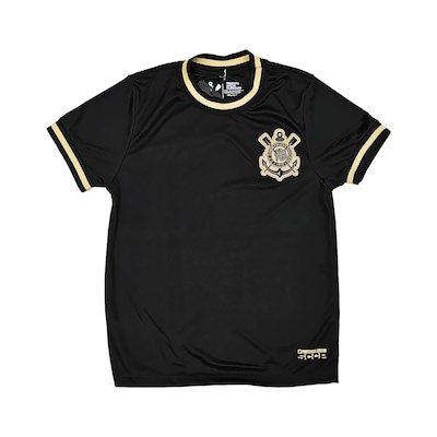 Camiseta do Corinthians Símbolo Gold Coimbra Retrôgol - Infantil - Foto 1