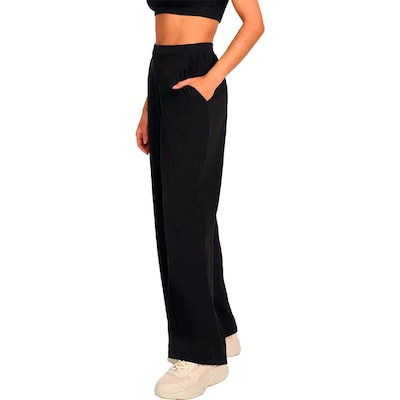 Calça Alto Giro Pregas Athleisure Feminina - Foto 1