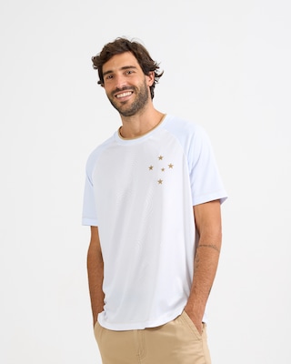Camisa do Cruzeiro Bio Gold Braziline - Masculina - Foto 3