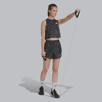Shorts adidas AOP Essentials Feminino - Foto 3