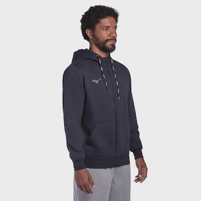 Blusão de Moletom Masculino Mizuno Zipper - Foto 3