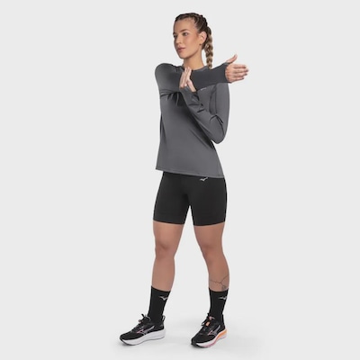 Camiseta Manga Longa Mizuno Corrida Térmica Feminina - Foto 5