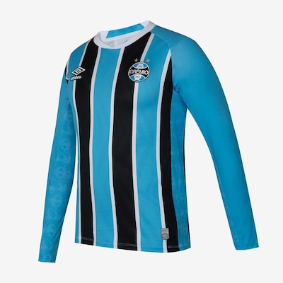 Camisa Manga Longa Umbro Gremio Of.1 2025 Torcedor S/N - Masculina - Foto 3