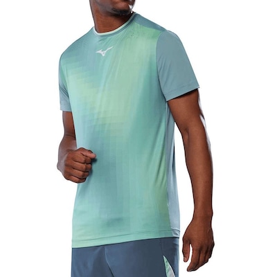 Camiseta Mizuno Tennis Frontier Shadow Grap Masculina - Foto 1