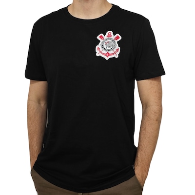 Camisa do Corinthians Masculino Coimbra Algodão Símbolo Bordado - Foto 2
