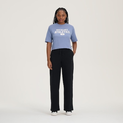Camiseta New Balance Cropped Heritage - Feminina - Foto 5