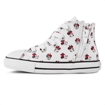 Tênis Converse All Star Chuck Taylor C. Alto Side Minnie - Infantil - Foto 2