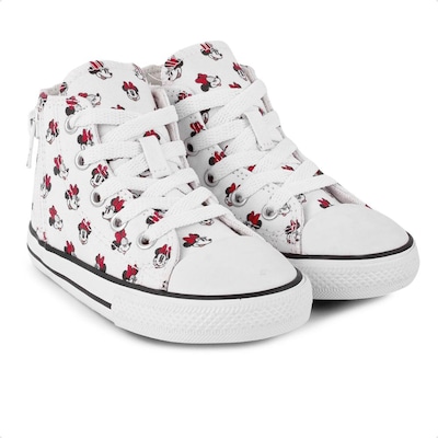 Tênis Converse All Star Chuck Taylor C. Alto Side Minnie - Infantil - Foto 3