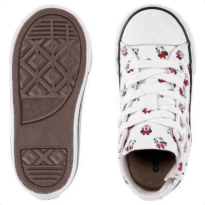 Tênis Converse All Star Chuck Taylor C. Alto Side Minnie - Infantil - Foto 6
