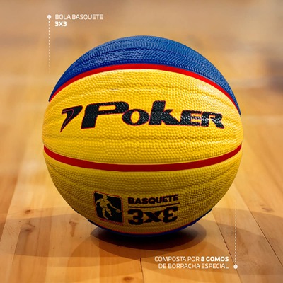 Bola de Basquete Poker 3x3 - Foto 2