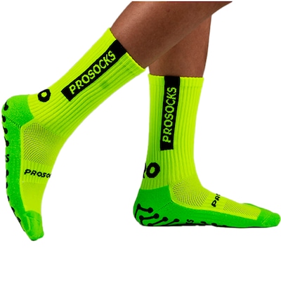 Meia Cano Alto ProSocks Esportiva Futebol UltraGrip Unissex - Foto 1